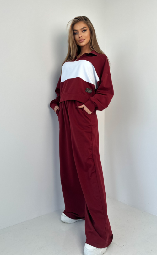 Komplet pasy TI 1005 Bordowy