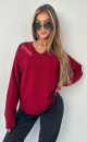 Zipper blouse TI 1008 Claret