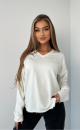Zipper blouse TI 1008 Cream
