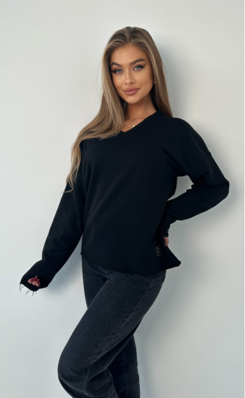 Bluzka zamek TI 1008 Czarna