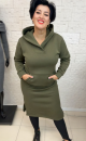 Sukienka ocieplana 1012 Khaki